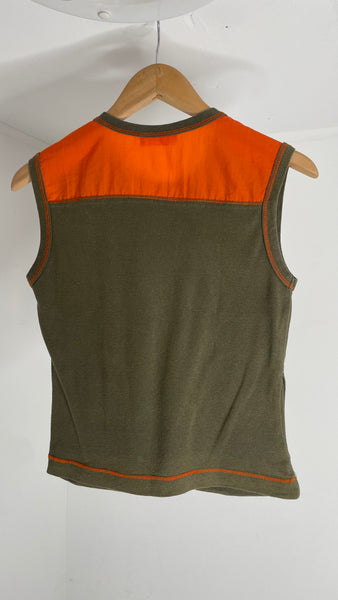 Orange Pocket Top S