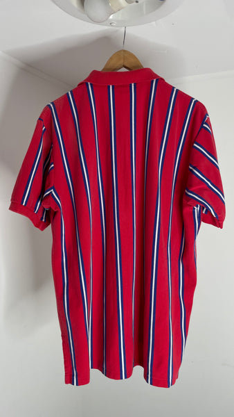 Polo Red Stripe Top XL