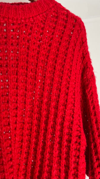 Red Holes Sweater L