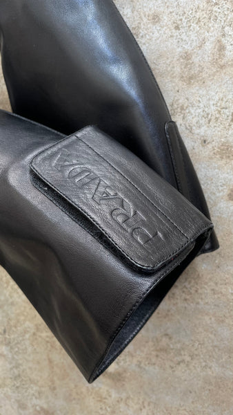 Prada Tall Zip Boots 37.5
