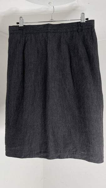 Washed Black Skirt S