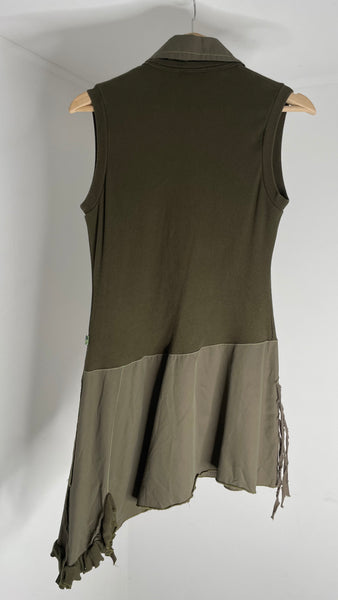 Khaki Mini Dress S