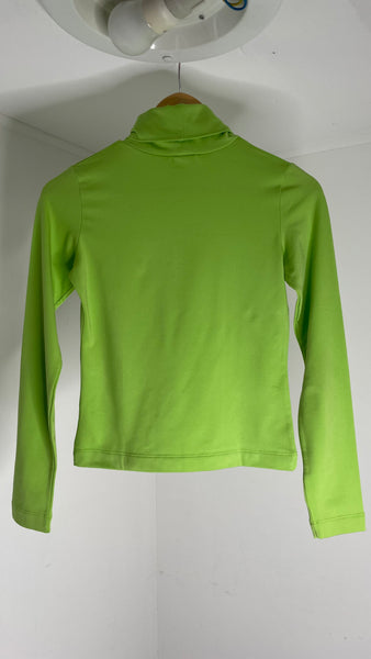 Lime Lined Turtle Neck M