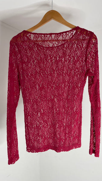 Lace Rose Top M