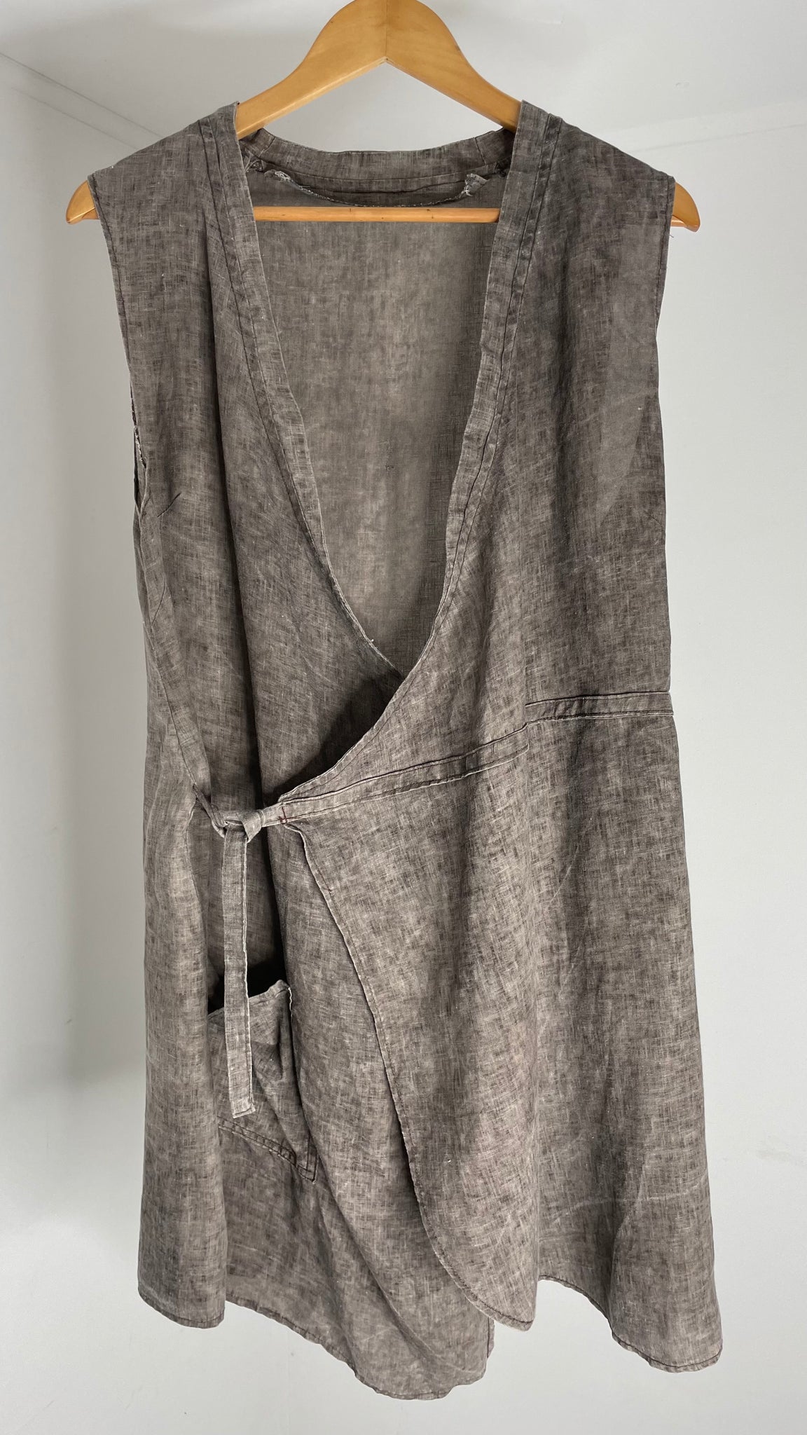 Linen Gravel Robe L