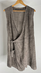 Linen Gravel Robe L