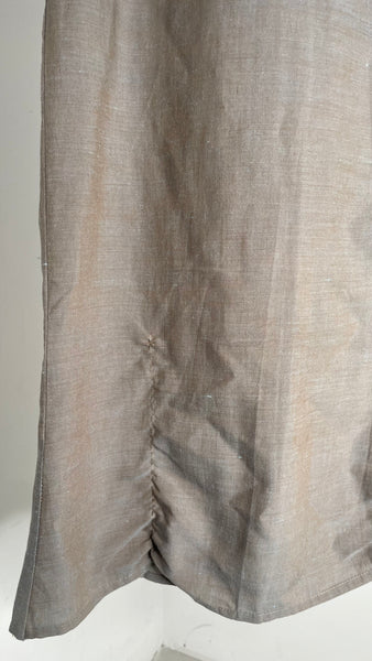 Ruched Ramie Dress M