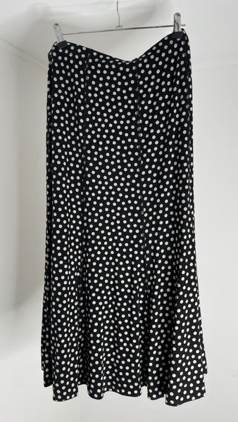 Viscose Dots Skirt XXL