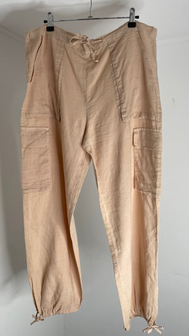 Peach Linen Pants L