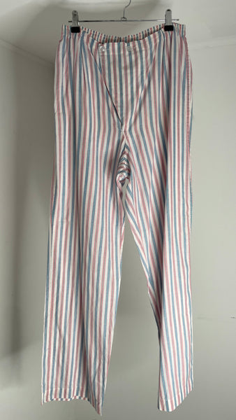 Cotton Stripe Pajama Set L