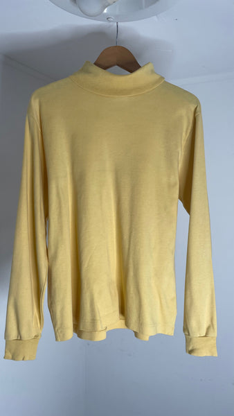 LLBean Yellow Turtle Top L