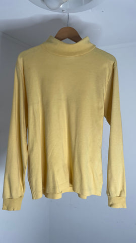 LLBean Yellow Turtle Top L