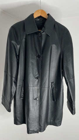 Dark Leather Jacket L