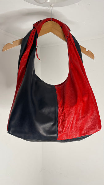 Navy Red Shoulder Bag