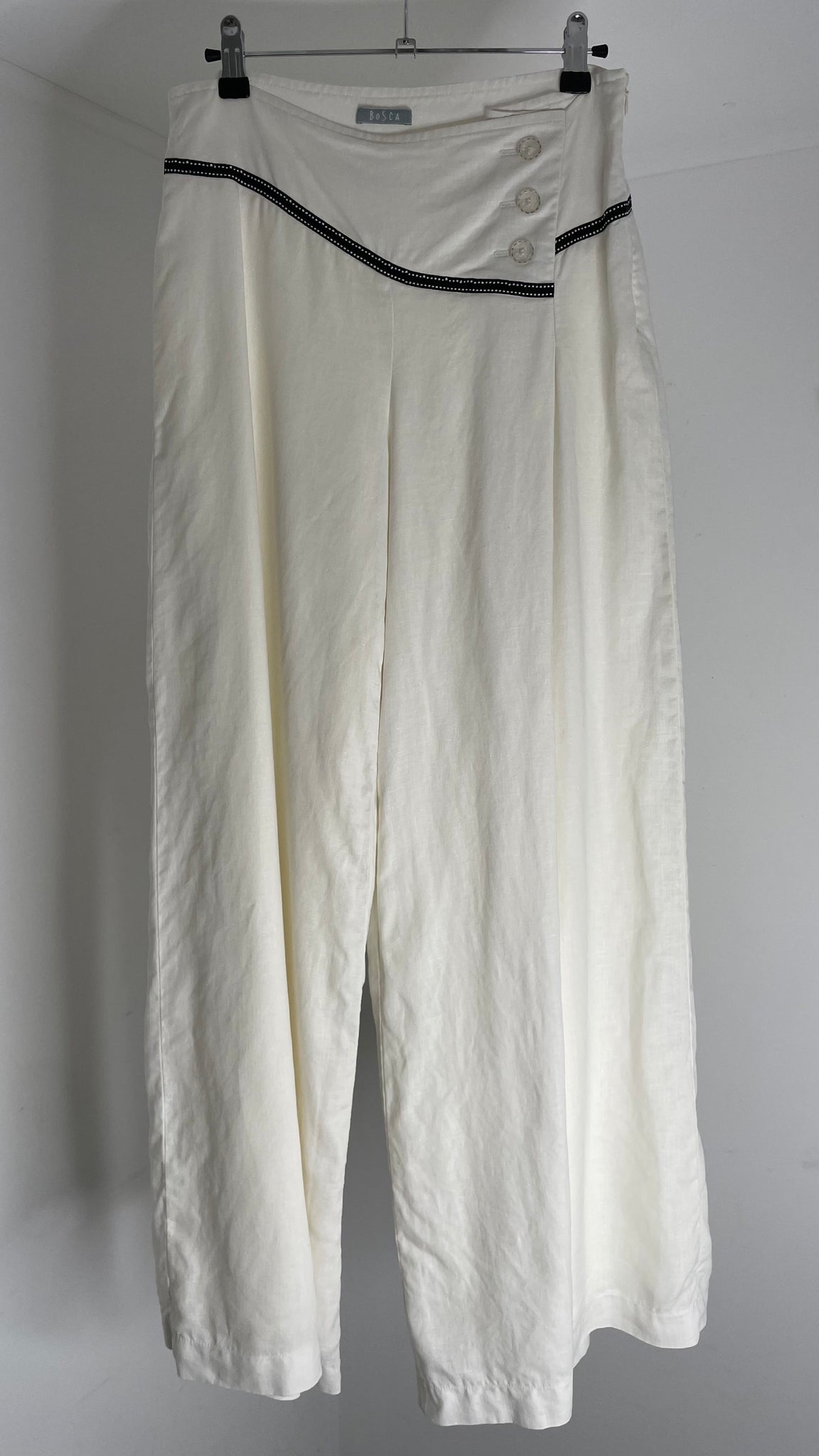 Linen White Legs Pants M