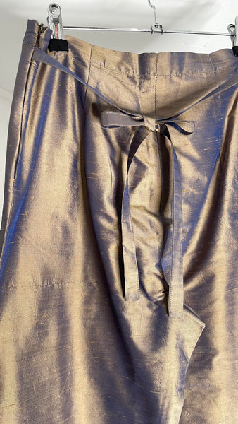 Iridescent Silk Pants M