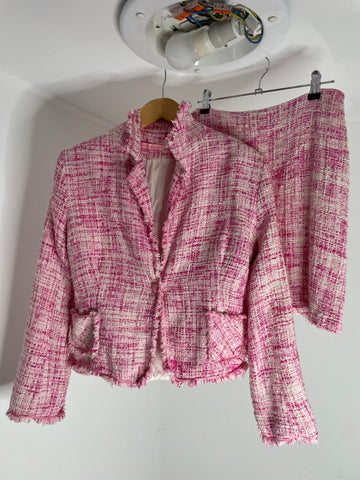 Tweed Pink Suit FR42