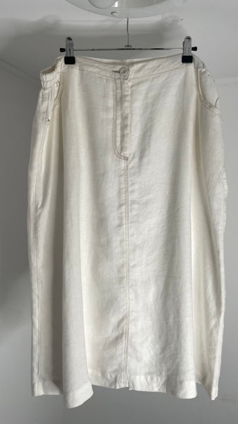 Linen Middy Skirt XXL