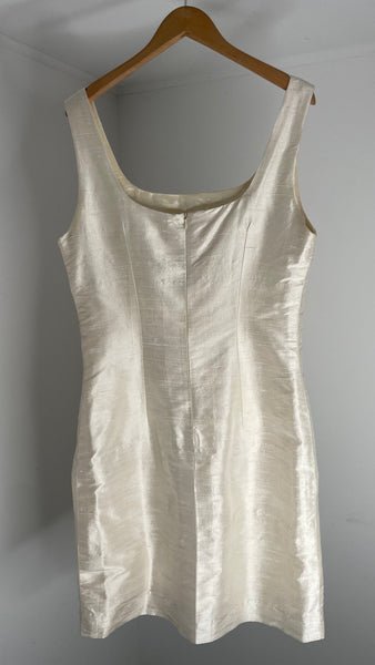 Nathalie Garçon Ivory Silk Dress FR40