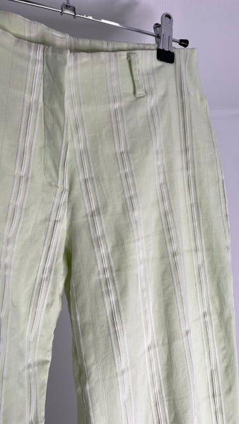 Lime Texture Trousers M