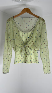 Mint Dot Top Set S