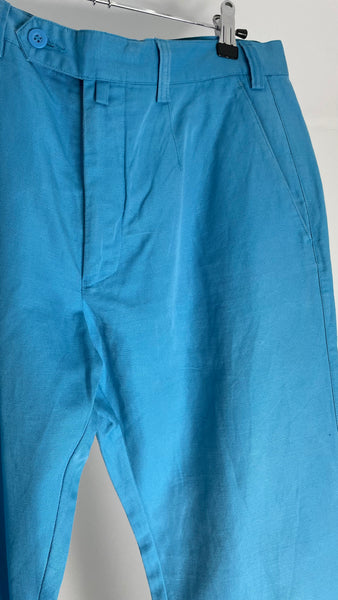 Turquoise Linen Pants M