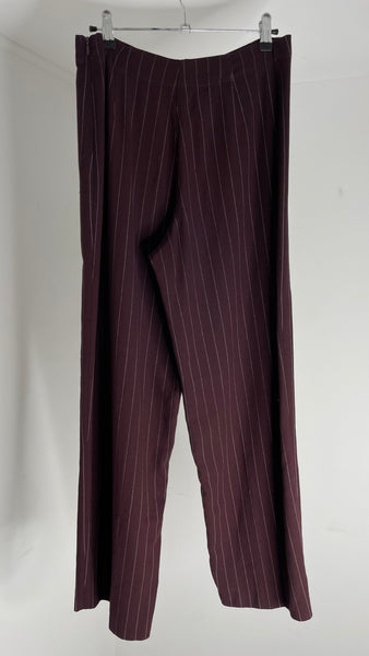 Berry Pinstripe Pants M