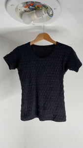 Navy Texture Top S