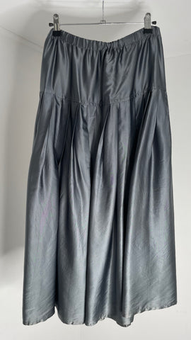 Silver Pleat Skirt M/L