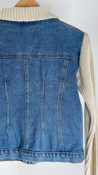 Ribbed Denim Jacket S