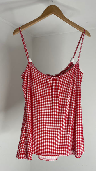 Gingham Bead Tank L