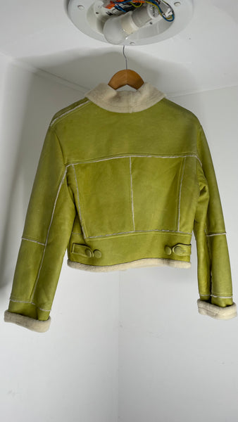 Lime Green Shearling S