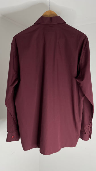 Burgundy Zip Top L