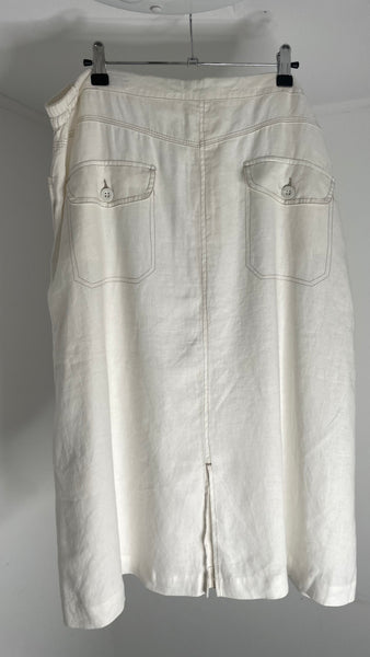 Linen Middy Skirt XXL