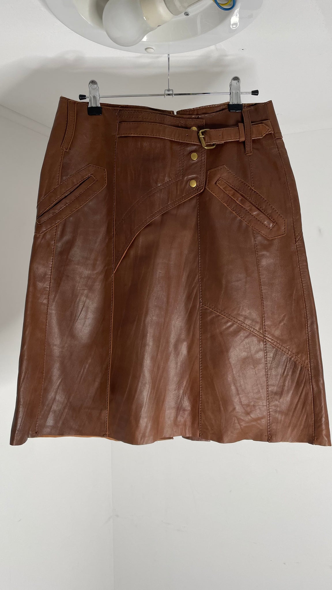 Leather Warrior Skirt S