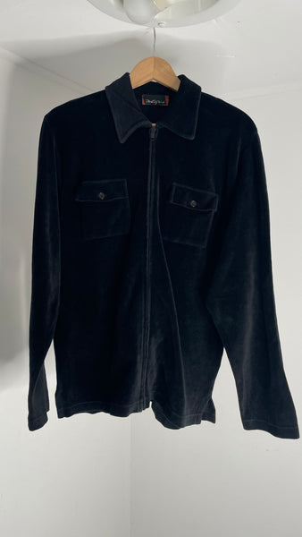 Planet Grid Velvet Jacket L