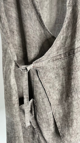 Linen Gravel Robe L