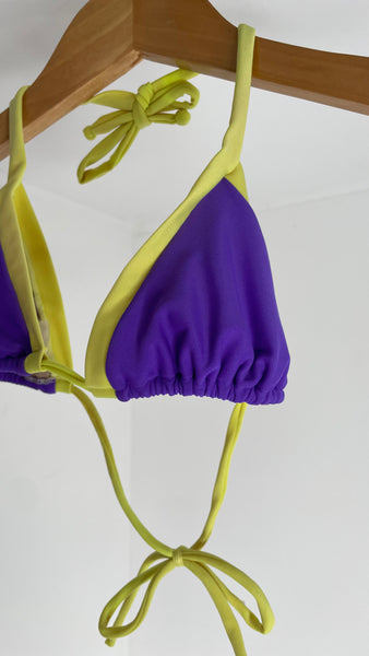 Purp Yellow Tri Top S