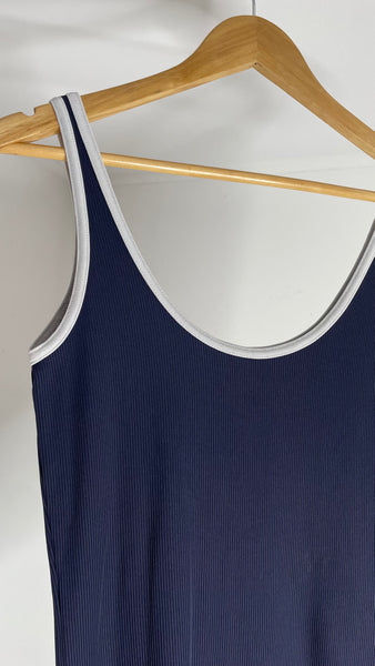 Navy Ribbed Tank M