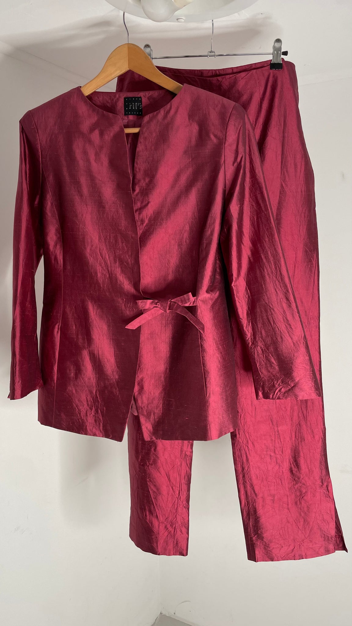 Merlot Silk Suit M/L
