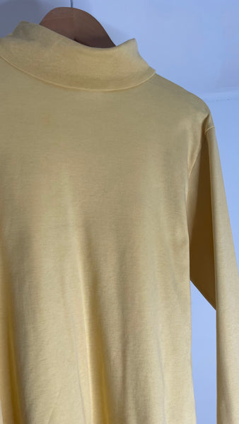 LLBean Yellow Turtle Top L