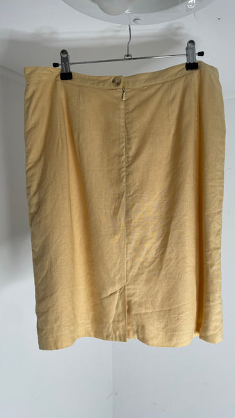 Yellow Lin Skirt M