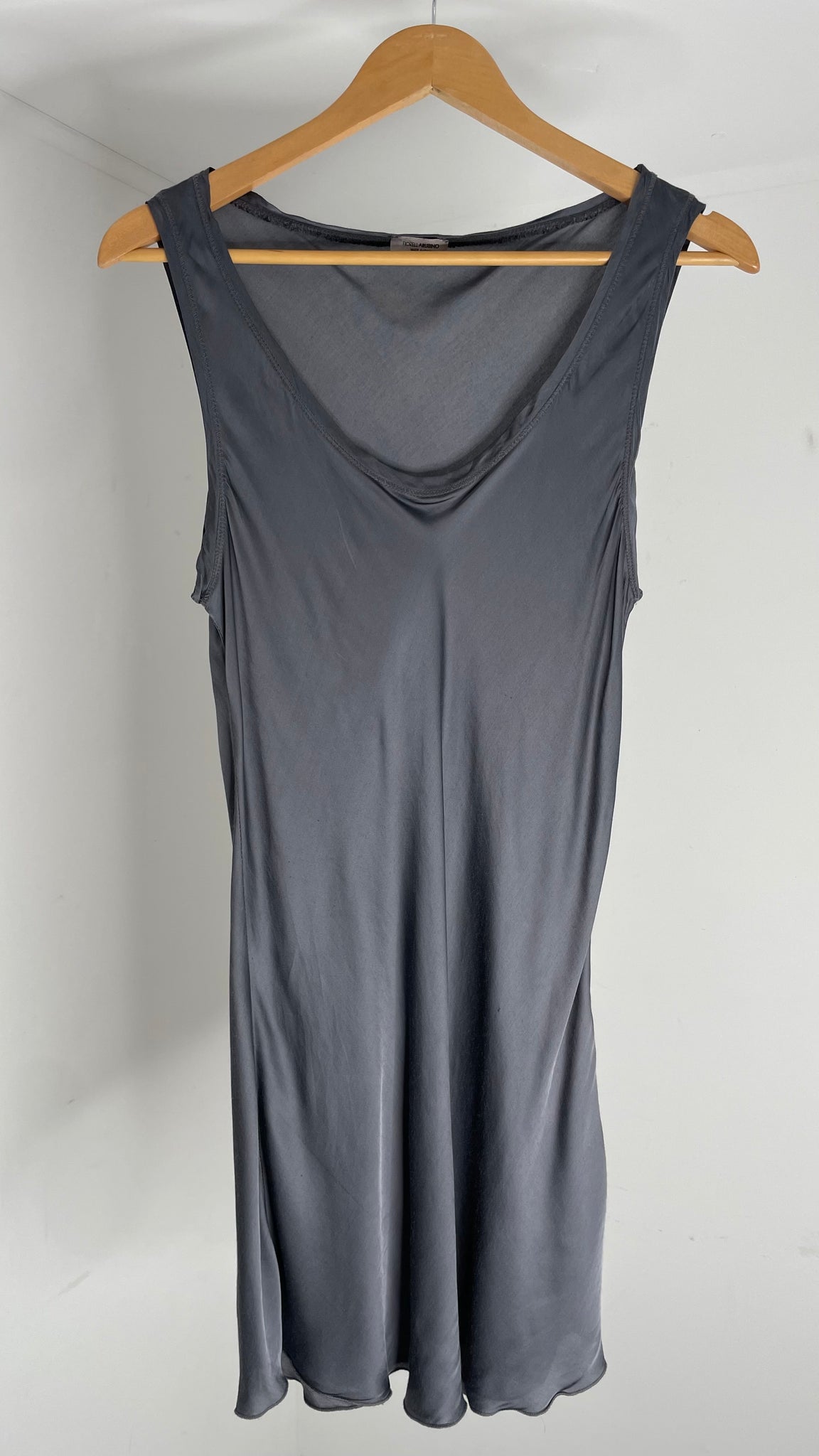 Grey Silk Dress S