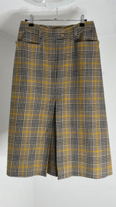 Mid Yellow Wool Skirt IT44