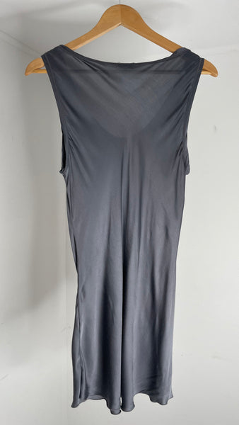 Grey Silk Dress S