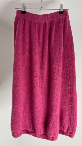 Fuchsia Mohair Skirt S/M