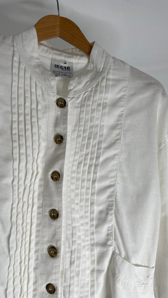 Sugar White Button Top M