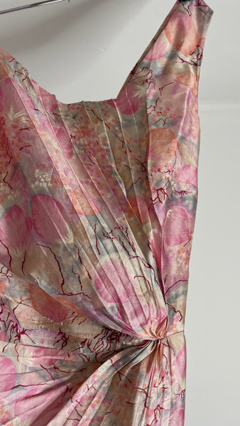 Shoulder Silk Dress S