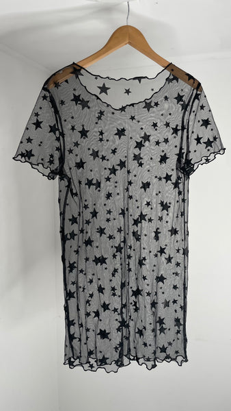 Star Sheer Top L