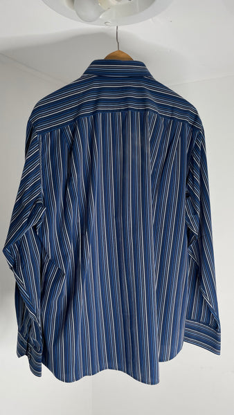 Dark Blues Stripe Top XL